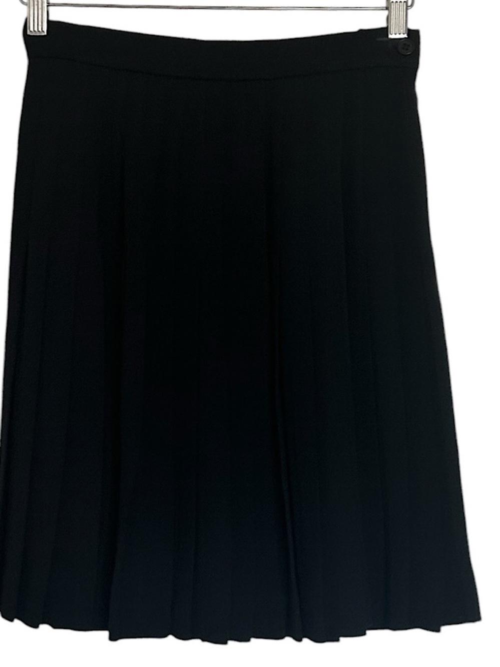 Vintage Austin Reed Women’s Size 10 Black Pleated 100% Wool Skirt Lined Career